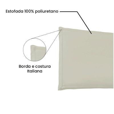 Cabeceira Painel Garden Queen 160cm Corino Bege