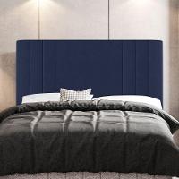 Kit Cabeceira E Baú Cama Box Casal Grace 140cm Suede Azul - 6