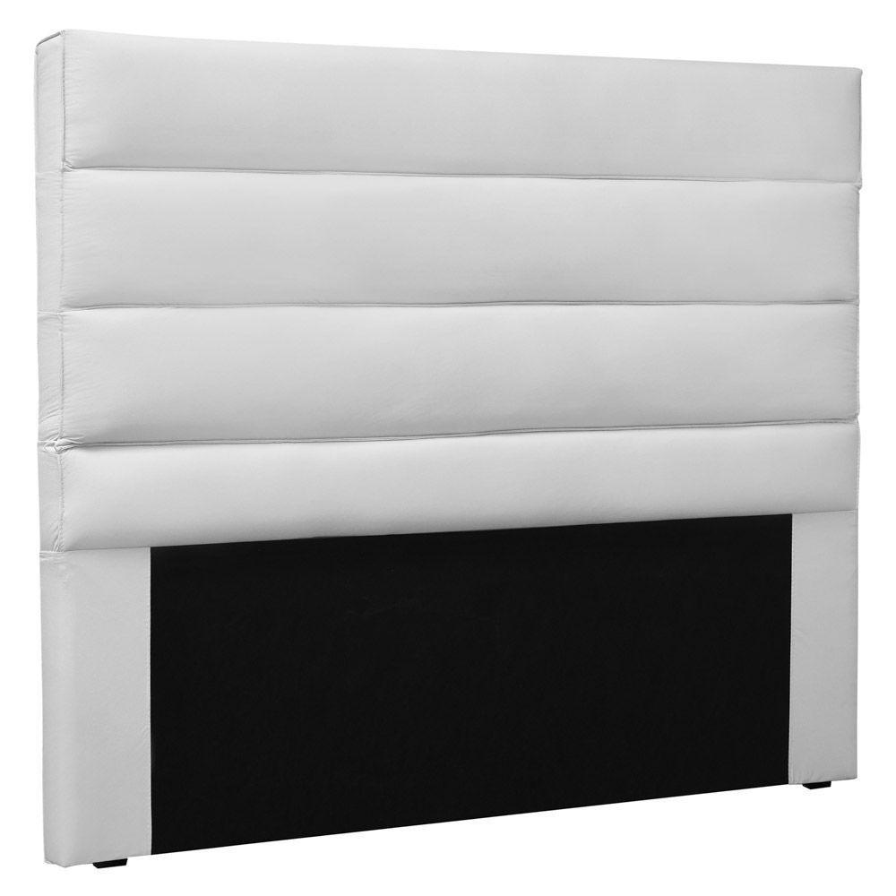 Cabeceira Estofada Cama Box Casal 140cm Corano Branco - 1