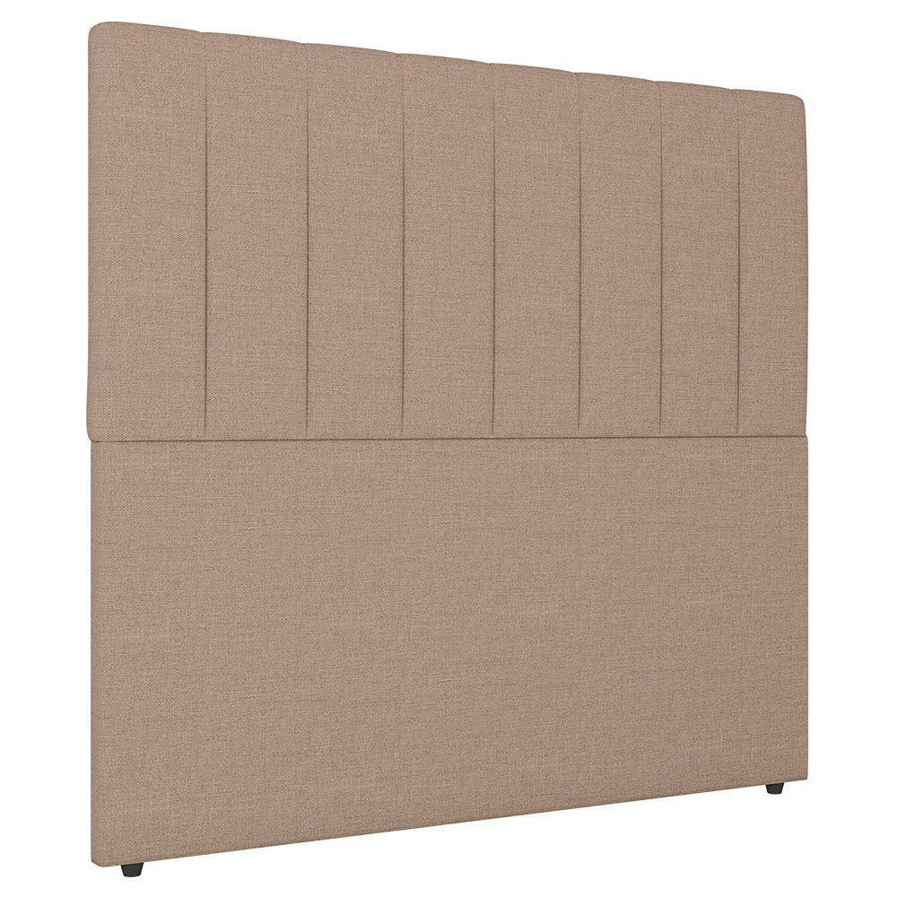 Cabeceira Cama Box Casal King Size Ivana 193cm Linho Bege - 1