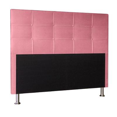 Cabeceira King 1,95m Roma Suede Rosa - Pallazio