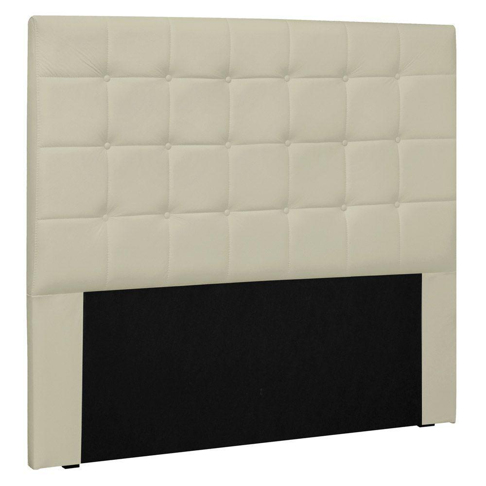 Cabeceira Estofada Cama Box Casal 140cm Corano Bege - 1