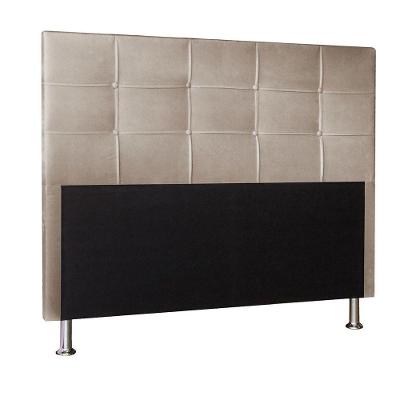 Cabeceira King 1,95m Roma Suede Bege - Pallazio