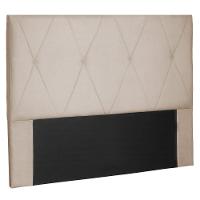 Cabeceira Estofada Cama Box Casal 140cm Suede Bege - 1