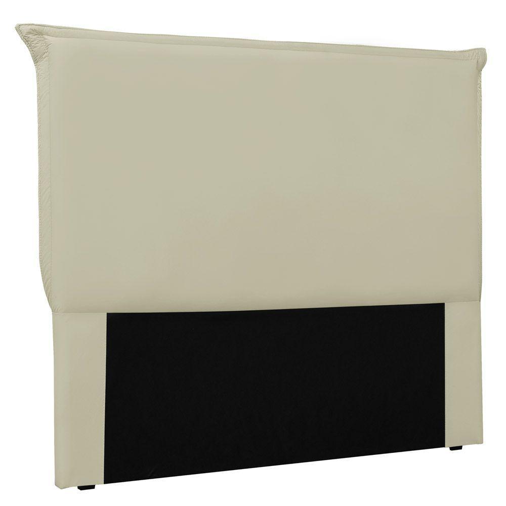 Cabeceira Estofada Cama Box Casal Veneza 140cm Corano Bege - 1