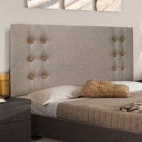 Cabeceira Estofada Box Queen Size 160cm Linho Rústico Areia - 4