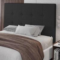 Cabeceira Cama Box Casal King Size Luana 193cm Sintético Preto - 5