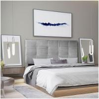 Cabeceira Solteiro 0,90m Roma Suede Cinza - Pallazio - 6