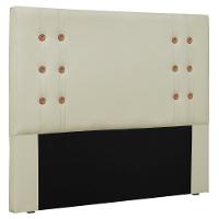 Cabeceira Estofada Cama Box Casal Monreale 140cm Bege - 1