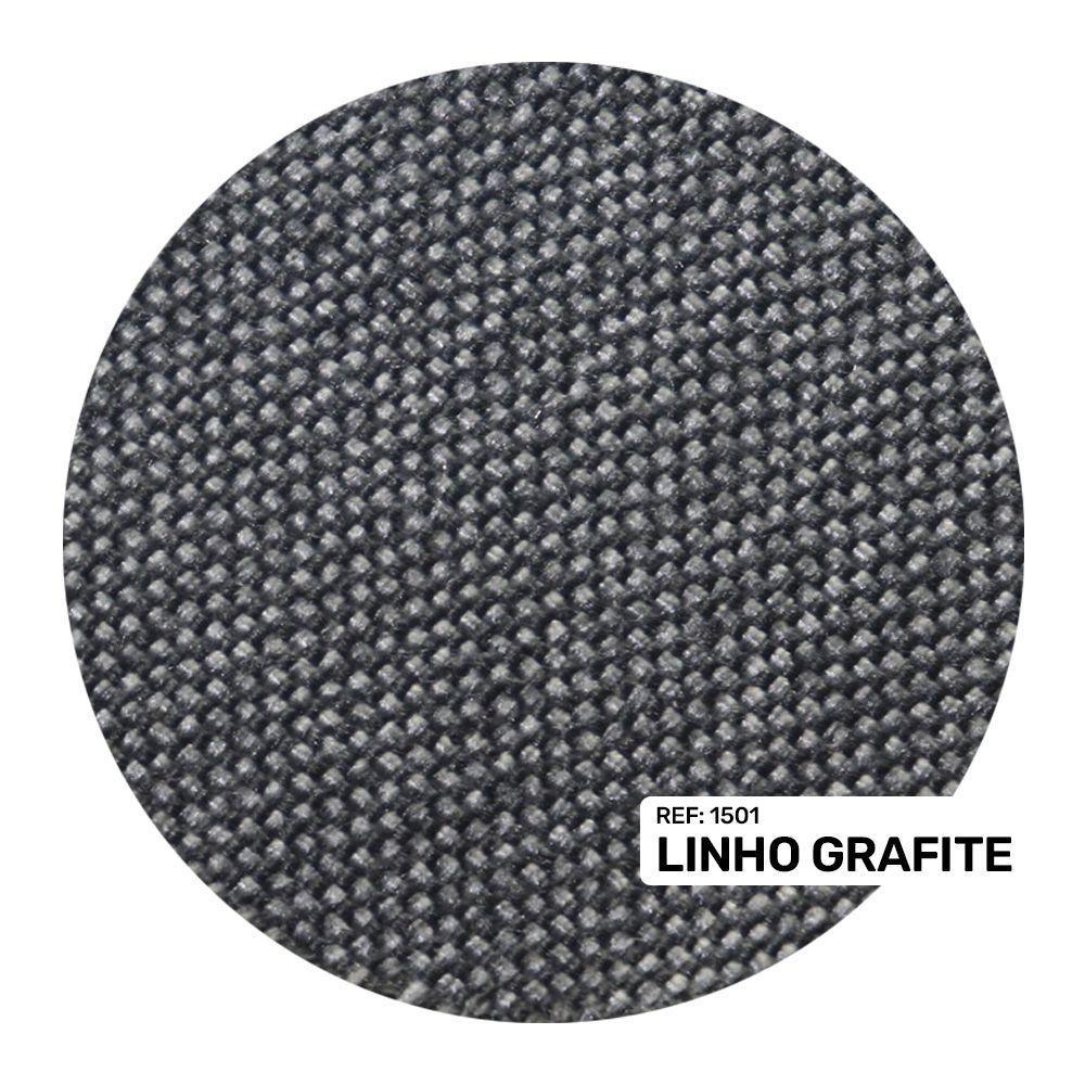 Cabeceira Estofada Box Queen Size 160cm Linho Grafite - 2