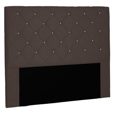 Cabeceira Estofada Box Casal Queen Size Tânia 160cm Café