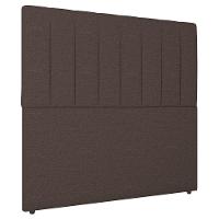 Cabeceira Cama Box Casal Queen Size Ivana 160cm Linho Marrom - 1