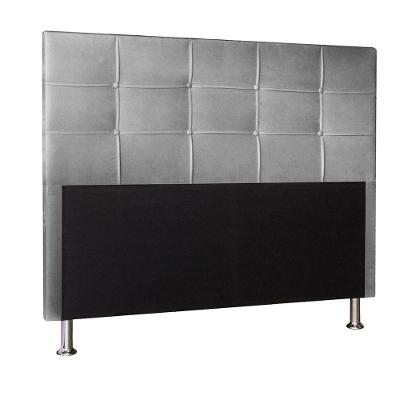 Cabeceira Solteiro 0,90m Roma Suede - Pallazio Cor Cinza