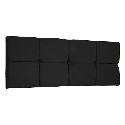 Cabeceira Painel King 1,95m Nina Suede Preto - Pallazio