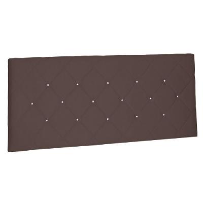 Cabeceira Painel Estofada Box Casal Queen Tânia 160cm Café