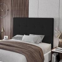 Cabeceira Cama Box Casal Queen Size Luana 160cm Linho Preto - 6