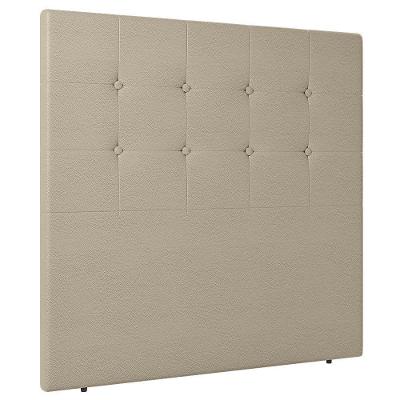 Cabeceira Cama Box Solteiro Luana 90cm Sintético Bege