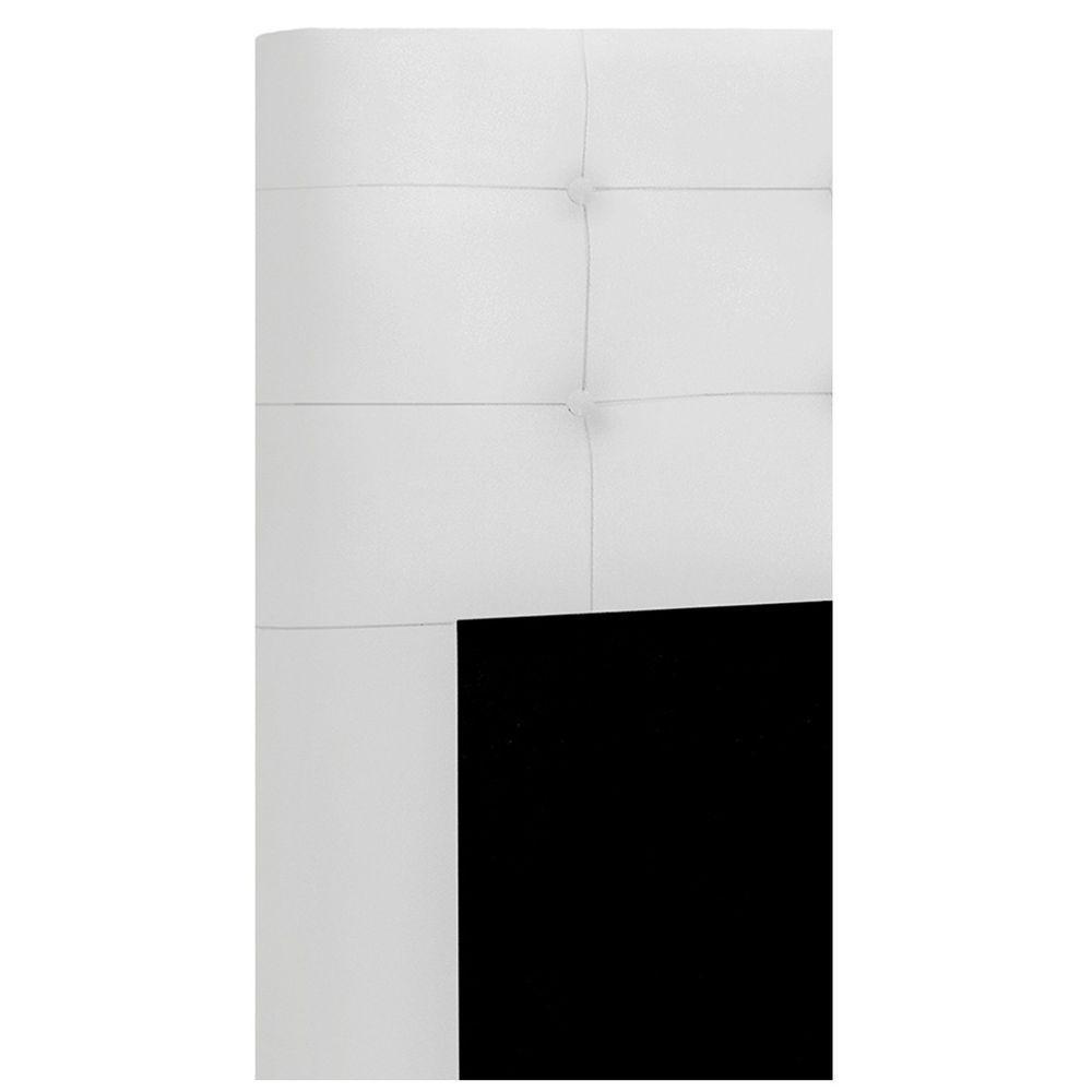 Cabeceira Solteiro Heloísa I02 90 Cm Corino Branco - 2