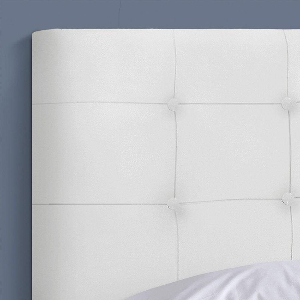 Cabeceira Solteiro Heloísa I02 90 Cm Corino Branco - 3
