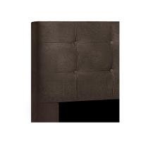 Cabeceira Solteiro Heloísa I02 90 Cm Suede - Marrom - 3