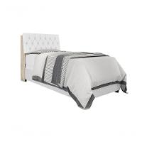 Cabeceira Box Solteiro 0,88 Amarula Com Capitonê Branco - 5