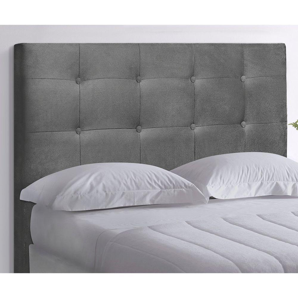 Cabeceira Queen Heloísa I02 160 Cm Suede - Cinza - 6