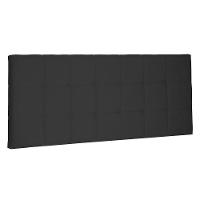 Cabeceira Painel Estofada Cama Box Casal 140cm Suede Preto - 1
