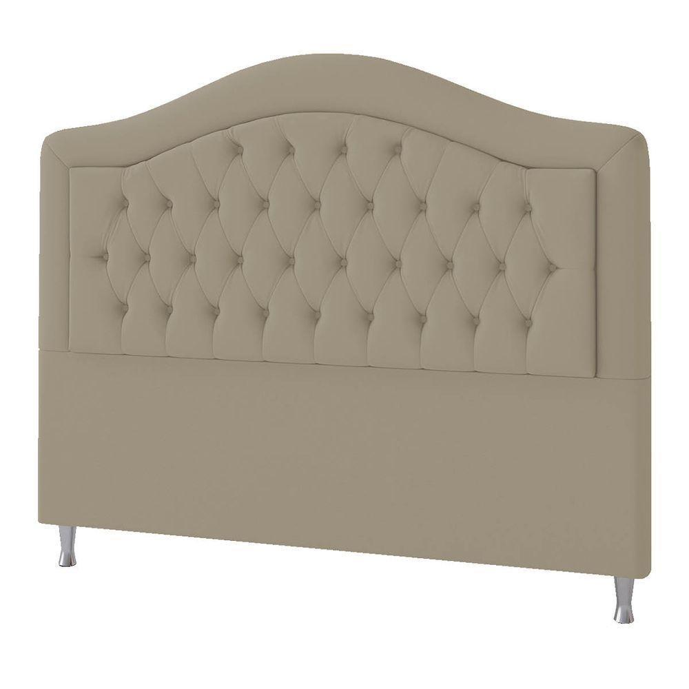 Cabeceira Casal ághata P04 140 Cm Suede Bege Tca 941 - 4