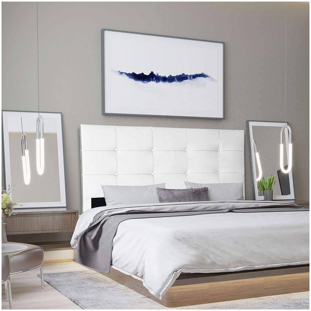 Cabeceira Queen 1,60m Roma Corano - Pallazio Cor Branco - 4