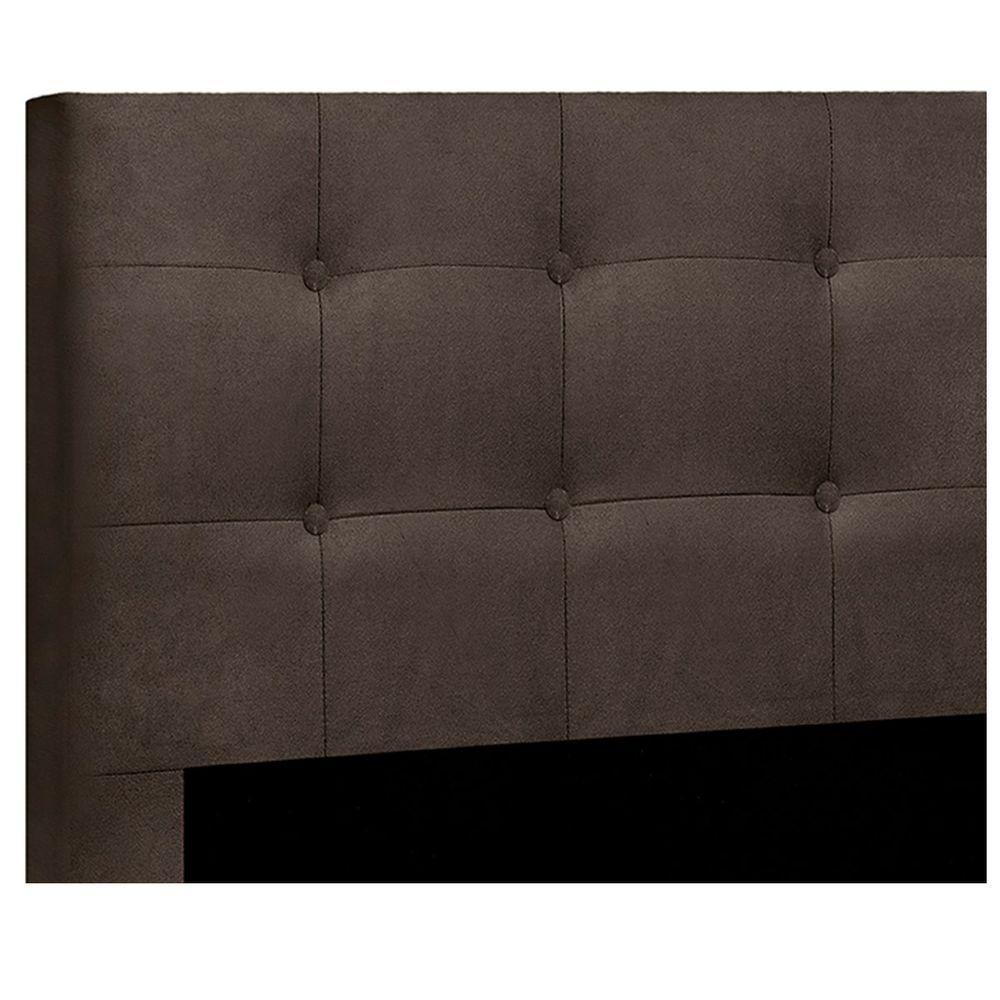 Cabeceira Queen Heloísa I02 160 Cm Suede - Marrom - 3