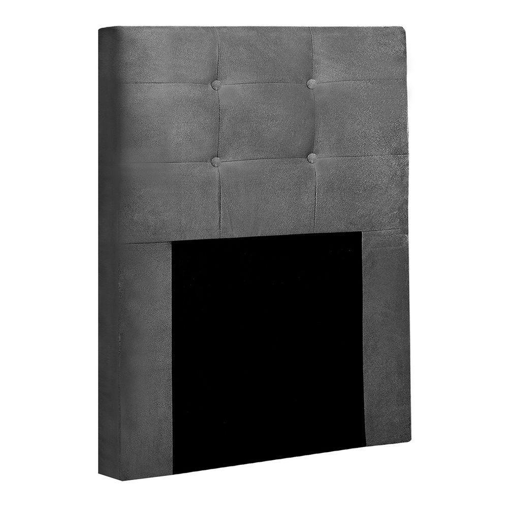 Cabeceira Solteiro Heloísa I02 90 Cm Suede - Cinza - 1