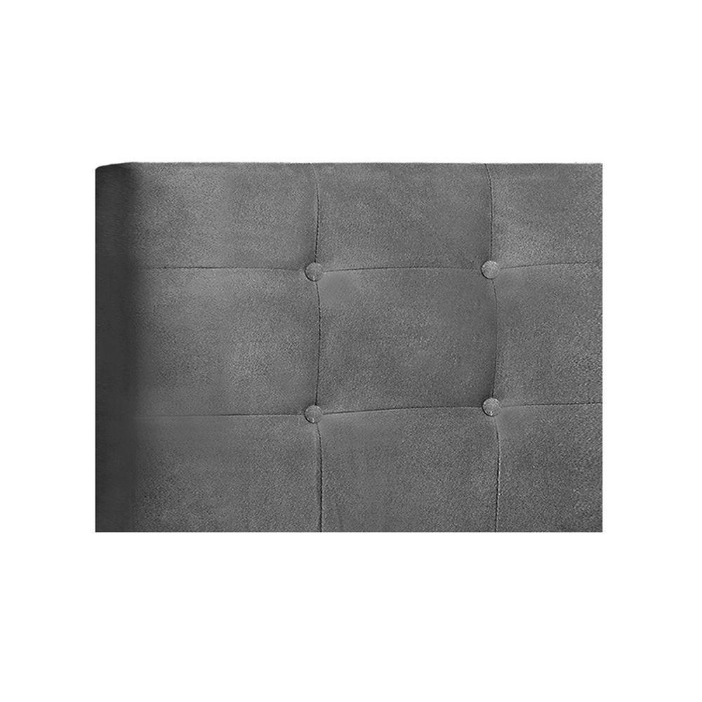 Cabeceira Solteiro Heloísa I02 90 Cm Suede - Cinza - 2