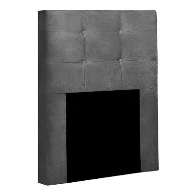 Cabeceira Solteiro Heloísa I02 90 Cm Suede - Cinza
