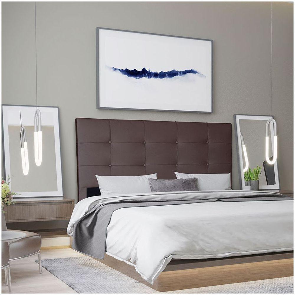 Cabeceira King 1,95m Roma Corano - Pallazio Cor Marrom - 4