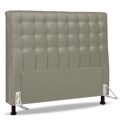 Cabeceira Cama Box Casal Queen Size Ciara 160cm Botonê Com Frame Suede Bege