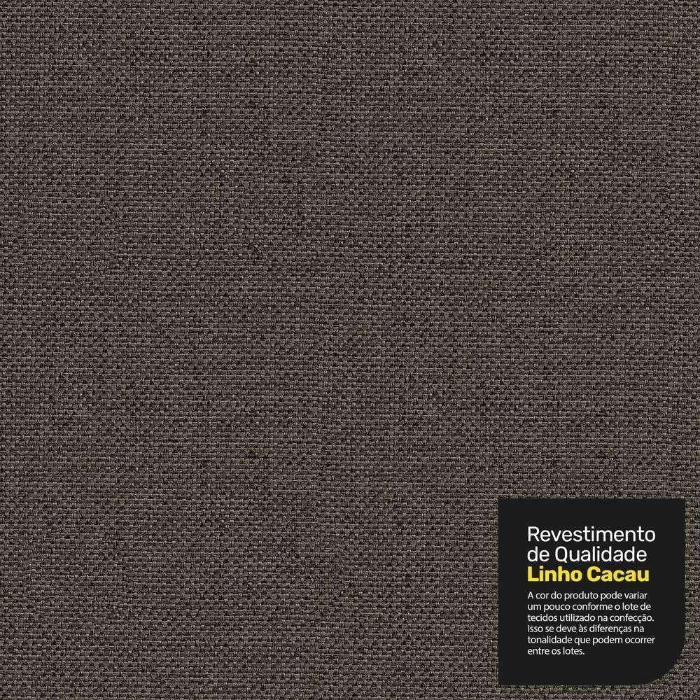 Cabeceira Cama Box Casal Queen Size Ciara 160cm Botonê Com Frame Linho Cacau - 6