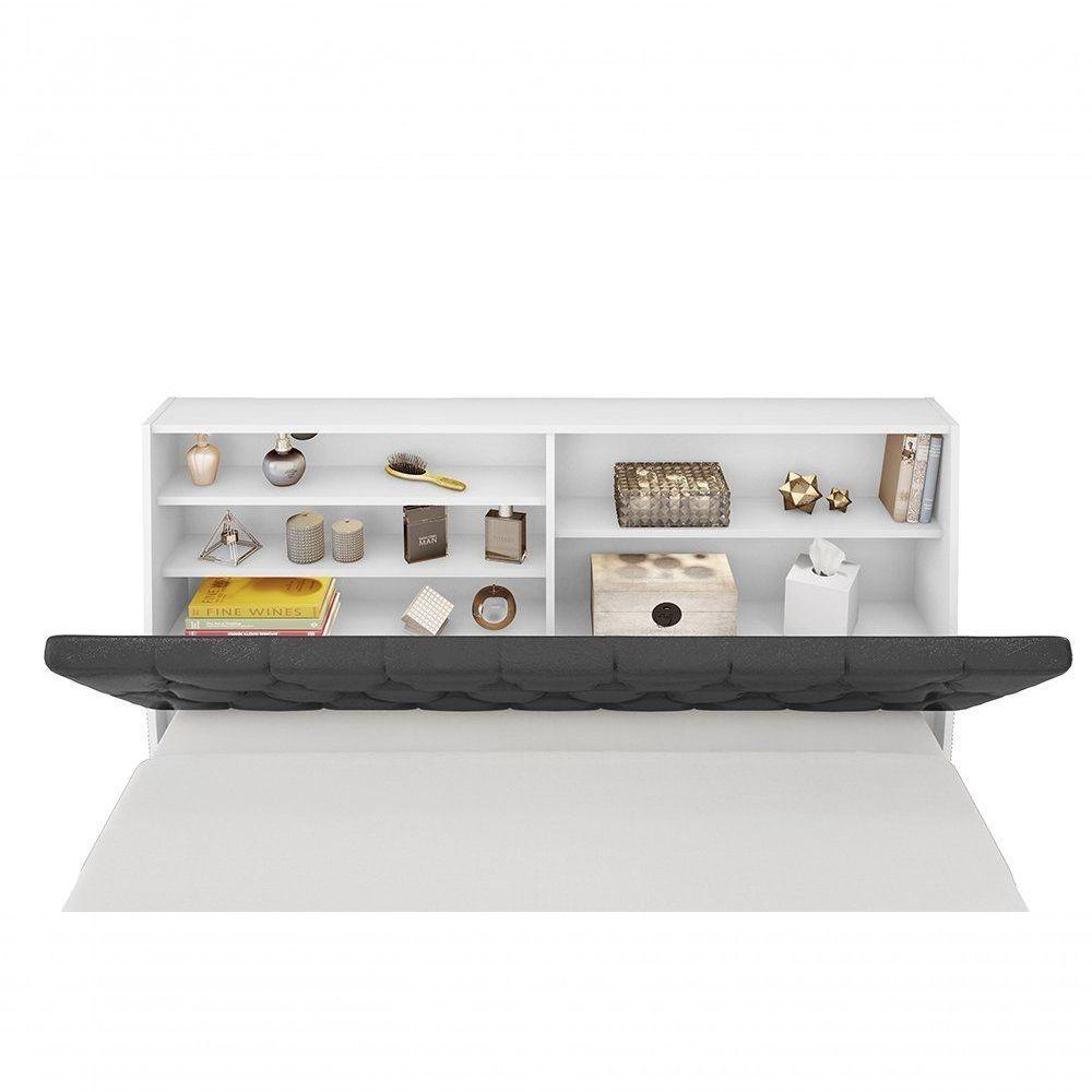 Cabeceira Box Queen 1,58 Isis Branco Com Painel Class - 3