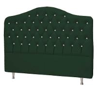 Cabeceira Casal Florence P04 140 Cm Suede Verde Tca 947