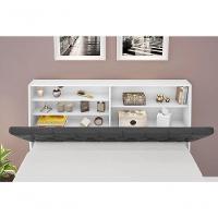 Cabeceira Box Casal 1,38 Isis Branco Com Painel Class Preto