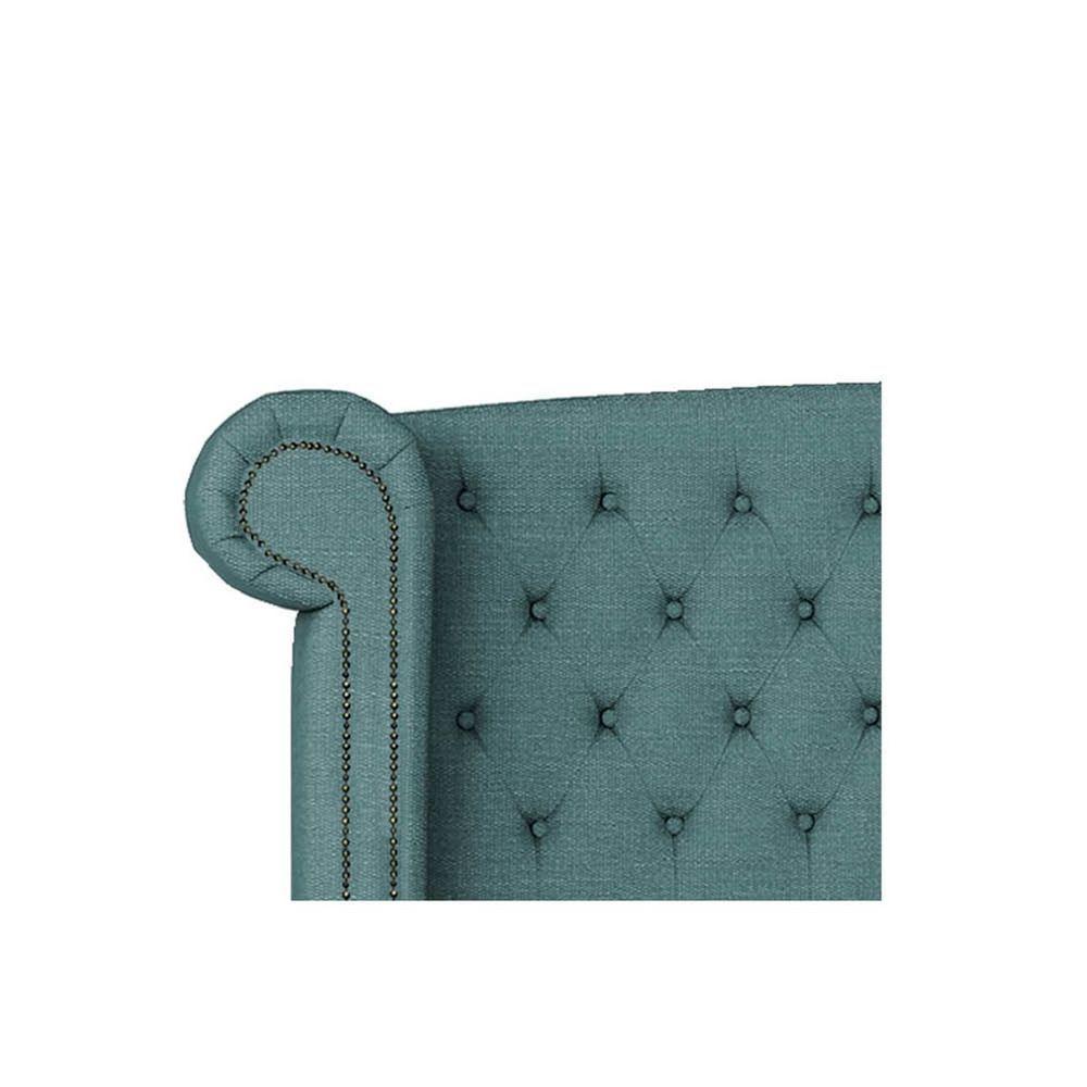 Cabeceira Solteiro Lyon P04 100 Cm Suede Turquesa Tca 946 - 3