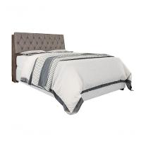 Cabeceira Box Queen 1,58 Chocolate Com Capitonê Capuccino - 5