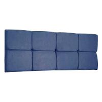 Cabeceira Painel Queen 1,60m Nina Suede - Pallazio Cor Azul Marinho - 1