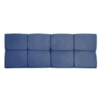 Cabeceira Painel Queen 1,60m Nina Suede - Pallazio Cor Azul Marinho - 5