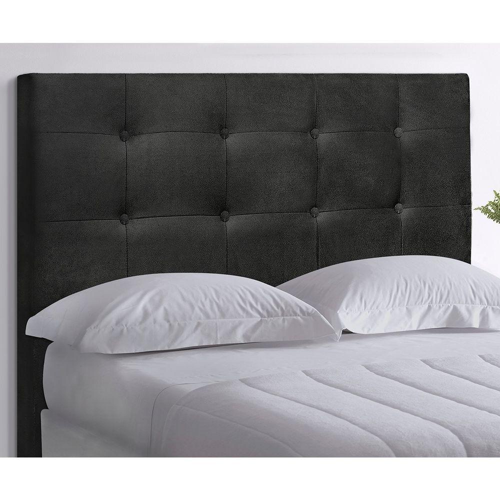 Cabeceira Queen Heloísa I02 160 Cm Suede - Preto - 6