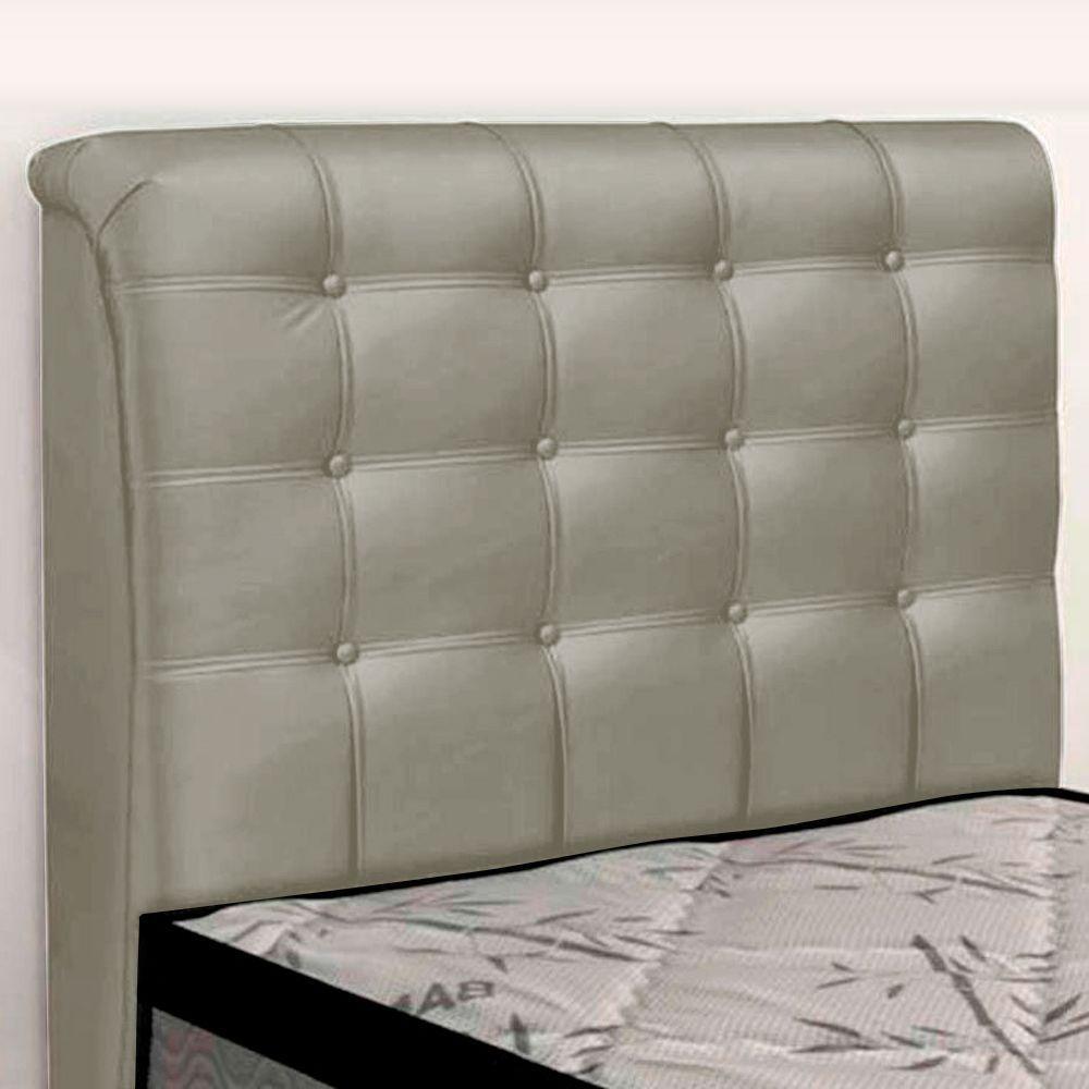 Cabeceira Cama Box Solteiro Ciara 90cm Botonê Com Frame Linho Bege - 6
