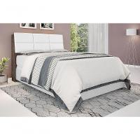 Cabeceira Box Queen 1,58 Chocolate Com Painel Class Branco - 1