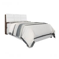 Cabeceira Box Queen 1,58 Chocolate Com Painel Class Branco - 4