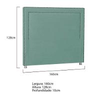 Cabeceira Queen Moscou P04 160 Cm Suede Turquesa Tca 946 - 5