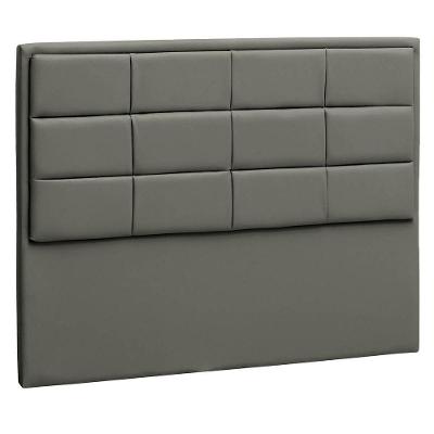 Cabeceira Solteiro P04 90 Cm Suede Cinza Escuro Tca 958