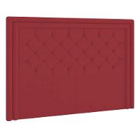 Cabeceira Solteiro P04 90 Cm Suede Vermelho Tca 53 - 1